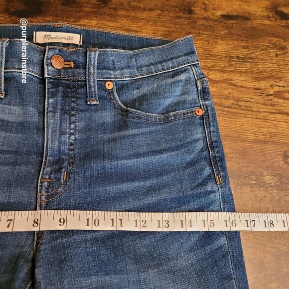 Madewell Jeans Size 28 Skinny 9" High Rise Tummy Control Creston Wash J4624 - Picture 8 of 12